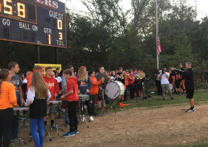 Hermanson is band director as well as co-coach.